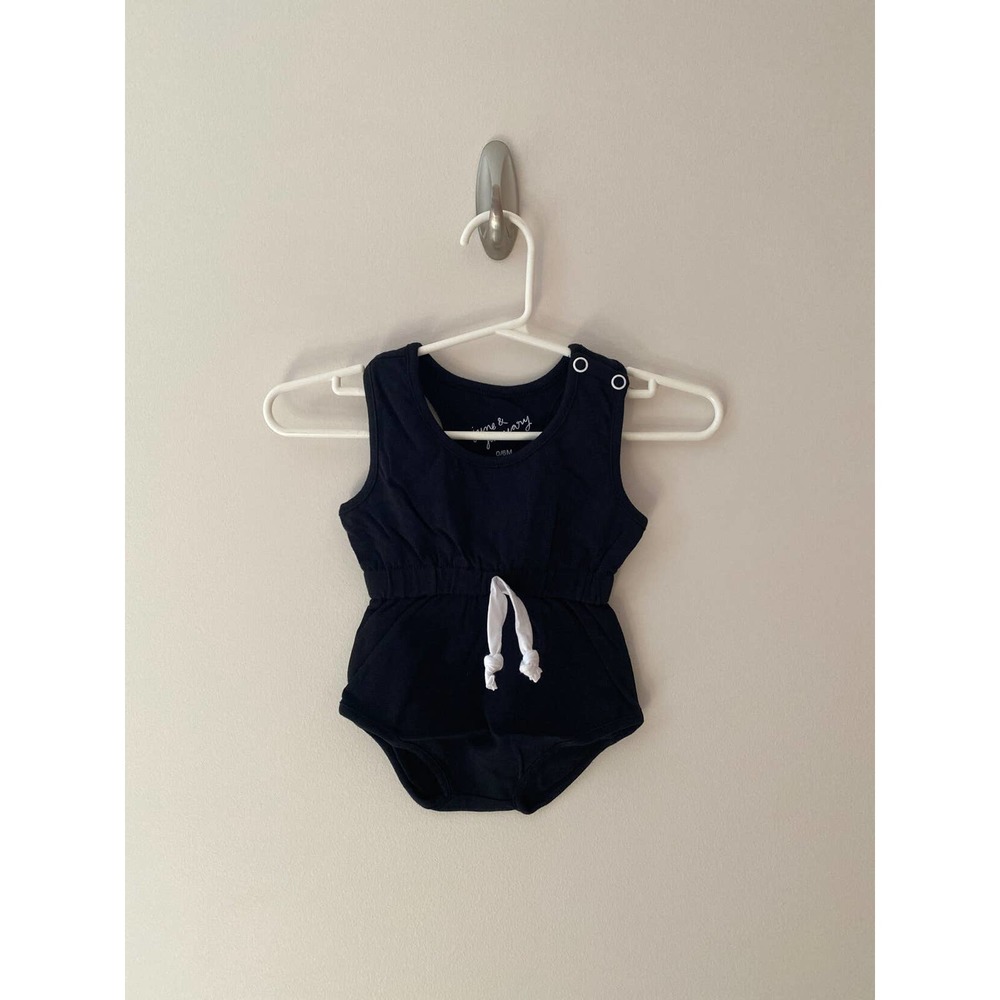 J&j Onyx Sleeveless Romper (0-6m) NWT